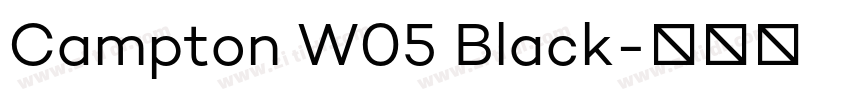 Campton W05 Black字体转换
